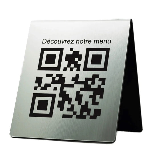 Chevalet de Table Personnalisé QR Code | Maroc