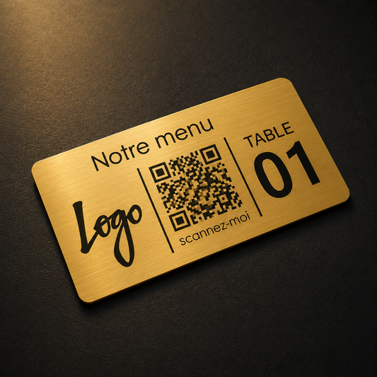 Plaque QR Code Adhésive Rectangulaire