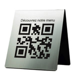 Chevalet de Table Personnalisé QR Code | Maroc