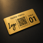 Plaque QR Code Adhésive Rectangulaire