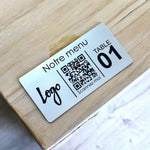 Plaque QR Code Adhésive Rectangulaire