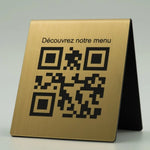 Chevalet de Table Personnalisé QR Code | Maroc